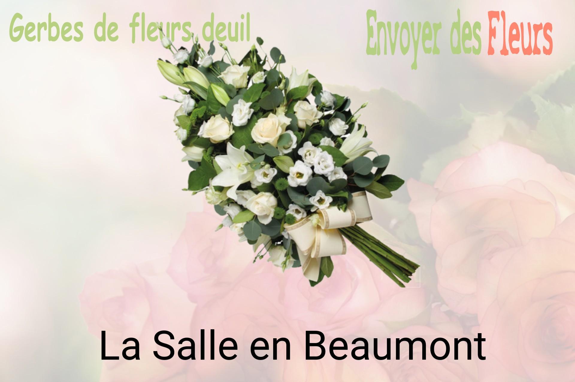 Gerbe de fleurs de deuil livrée à La Salle-en-Beaumont